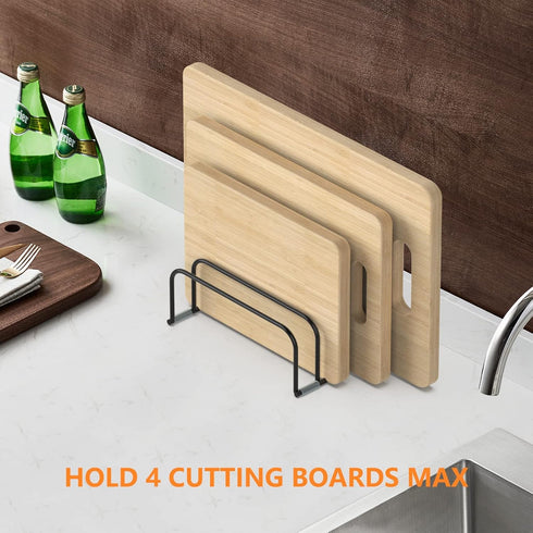 Cutting Board Storage Rack, Compact Cutting Board Organizer, Cutting Board Stand Holder, Bakeware, Cookie Sheets Organizer(1.0 Inch Width Slots)...
