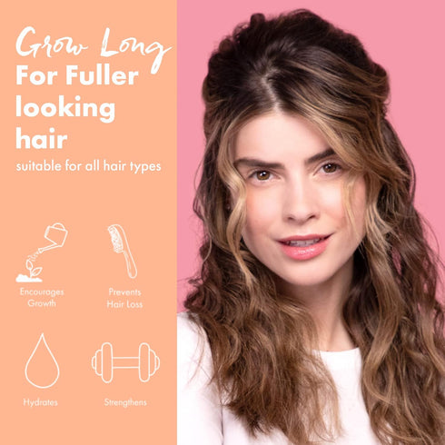 Umberto Giannini Grow Long Root Stimulating Caffeine Shampoo For Hair Growth - Vegan and Cruelty Free Haircare 8.4 FL OZ...