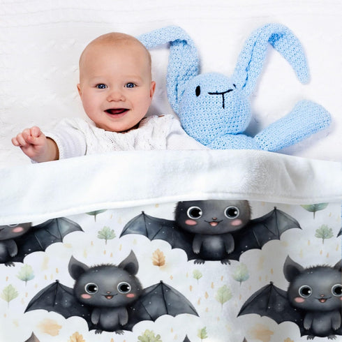 Halloween Bats Baby Blanket Gifts Super Soft Swaddle Newborn Cozy Baby Receiving Blanket Stroller Throw Blanket for Crib 40x30 in for Puppy...