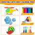 2 PCS Drawing Roll for Kids, Sticky Coloring Paper Graffiti Rolls Doodle Scroll DIY Painting with Stickers for Toddlers Boys Girls 3 4 5 Education...