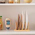 HBlife 2pcs Bamboo Dish Plate Bowl Cup Book Pot Lid Cutting Board Drying Rack Stand Drainer Storage Holder Organizer Kitchen Cabinet?Keep Dry?...