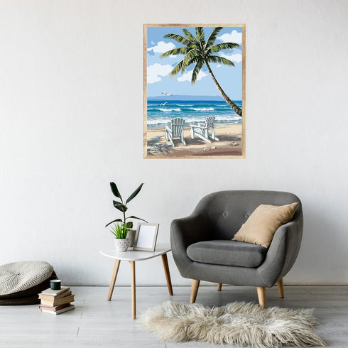 RMANA Acrylic Paint by Number Landscape On Canvas Art for Beginner Adults Students Teens Painting by Numbers DIY Arts Crafts Numero Advanced Abstr...