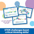 Learning Resources STEM Explorers Domino Action, STEM Toys for Kids, 59 Pieces, Age 5+ Gifts for Boys and Girls, 45 dominos, 10 double-sided chall...