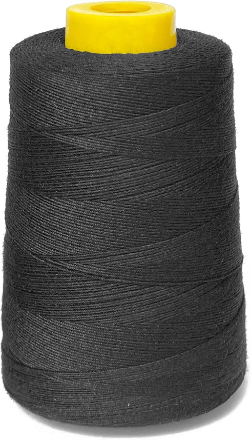 Thick Human Hair Sewing Thread with 3pcs Curl Needles Wig Making Thread 1000 Yards (Black)...