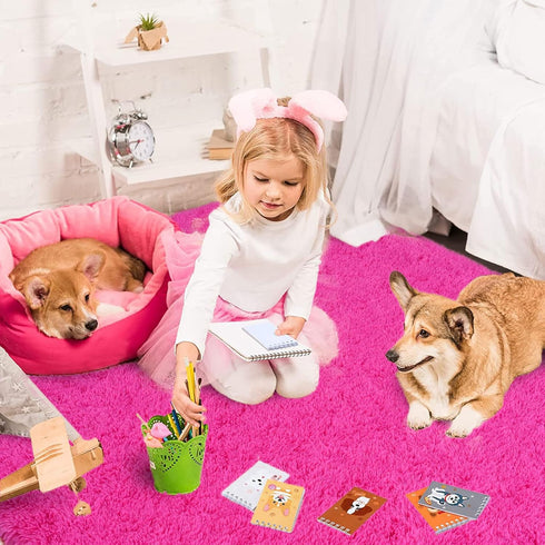 ISEAU Fluffy Rug Carpets Soft Shaggy Area Rugs Indoor Floor Mats for Kids Room Fuzzy Carpet Comfy Cute Nursery Mat Bedside Rug for Boys Girls Bedr...