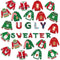 Christmas Cutouts Xmas Ugly Sweater Classroom Bulletin Board Decorations Merry Christmas Party Supplies for Toddler Kids Students Classroom Decors...