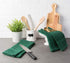 DII Basic Terry Collection Windowpane Dishtowel Set, 16x26, Dark Green Solid, 4 Piece...
