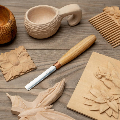 BeaverCraft Wood Carving Gouge K5/12 Woodworking Hand Chisel Compact Wood Carving Knife for Beginners and Profi...