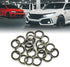 X AUTOHAUX 20pcs Engine Oil Crush Washers Drain Plug Gaskets 12mm ID. 18mm OD. Bronze Tone for Car...