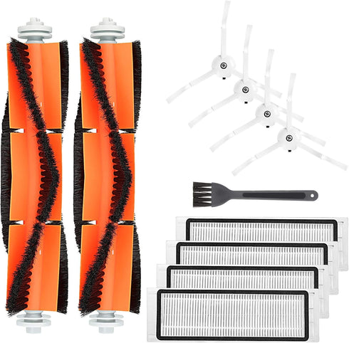 Replacement Accessories Kit Compatible with Roborock E25 E4 S5 S6 E20 E35 C10 S50 S51 S4 Xiaomi Mi Mijia, 10 Pack, (2 Main Brush + 4 Side Brush + ...