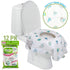 Toilet Seat Covers Disposable (12 Pack) - XL Waterproof Toilet Cover for Toddlers, Kids & Adults - Portable & Individually Wrapped for Travel, Pot...