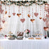 Cheerland Rose Gold Party Decorations Romantic Heart Paper Streamers Garland Hanging for Mother’s Day Love Date Tea Brunch Wedding Anniversary Bri...