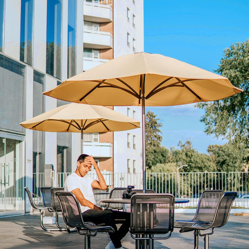 SAVITA 2pcs Table Umbrella Hole Ring, Outdoor Patio Table Umbrella Hole Insert Plug Silicone Umbrella Replacement Parts for 2-2.5 Inch Patio Table...