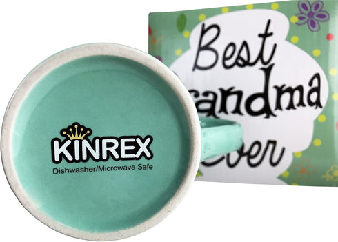 KINREX Best Grandma Ever Mug – Valentines Day Mothers Day Gifts Coffee Cup for Women, Mother, Grandmother, Parent, Gift for Christmas, Birthday, T...