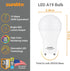 Sunlite A19 GU24 Dimmable Light Bulb, 9 Watts (60WEquivalent) 800 Lumens, 2 Prong LED Twist and Lock Base, 90 CRI, ETL Rated for Enclosed Fixtures...