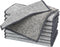12 Pcs Bamboo Charcoal Fibre Non ScratchWire Dishcloth,Reusable Kitchen Wire Miracle Cleaning Cloths, Multipurpose Wire Dishwashing Rags for Wet a...