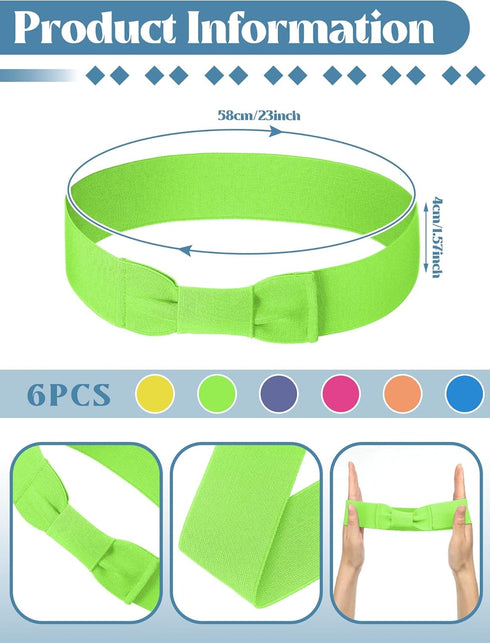 6 Pcs Stretchable Bowknot Hat Band Cowboy Hat Bands for Women Fedora Hat Bands Hat Ribbon Panama Straw Hat Accessories...