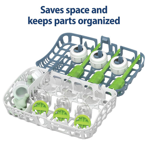 Dr. Brown's Dishwasher Basket for Small Baby Bottle Parts, Pacifiers, and Accessories, Clean, Store and Organize Newborn Essentials, BPA free...