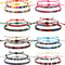 16 Pcs Boho Surfer Ankle Bracelet Set Surfer Bracelet Adjustable Waterproof Ethnic Bracelet Unisex Handmade Braided Bracelets Beach Colorful Thin ...
