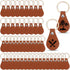 kekafu 50Pcs DIY Leather Keychains Brown Blank Key Fob Rivets PU Leather Keychain for Car Key Home Door Key Small Decoration Homemade Gift (Brown)...