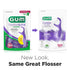 GUM Comfort Slide Floss Picks - Perfect for Tight Teeth - Extra Strong Shred-Resistant Dental Floss, Easy Grip Handle - Dental Flossers for Adults...