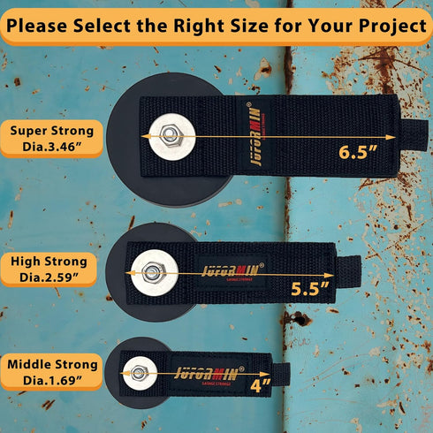 Heavy Duty Magnetic Hook, Magnetic Tool Holder, Magnetic Garage Hooks, Extension Cord Strap for Cable, Rope, Wire Storage in Garage,Workshop,RV,Pi...