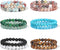WAINIS 12Pcs 8mm Semi-Precious Gemstones Beaded Bracelets for Men Women Crystal Stretch Handmade stackable Stone Bracelet Unisex...