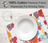 Ruvanti Placemats 100% Cotton 13x19 Inch, Dining Table Placemats Set of 6, Modern Place Mats for Dining Table Decor, Kitchen & Table Linens, Coffe...