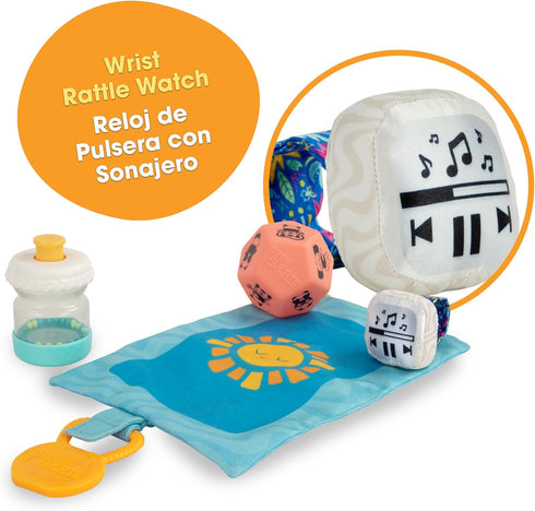 BEBE FUERTE Let's Move Giftset by Robin Arzon - Bilingual Baby Activity Center Sensory Toys - Baby Workout Toys - Baby and Toddler Gifts for Ages ...