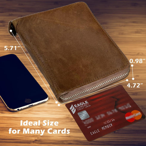 Credit Card Holder Wallet Large Leather Passport Case 42 Card Slots...