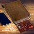 Credit Card Holder Wallet Large Leather Passport Case 42 Card Slots...