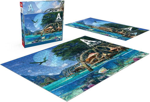 Buffalo Games - Avatar 2 - Metkayina Village - 500 Piece Jigsaw Puzzle for Adults Challenging Puzzle Perfect for Game Nights - Finished Puzzle Siz...