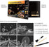 MIASTAR Scratch & Sketch Art for Kids & Adults, Rainbow Painting Night View Scratchboard(A4), Art & Craft, 4 Sheets Scratch Cards & Drawing Pen, C...