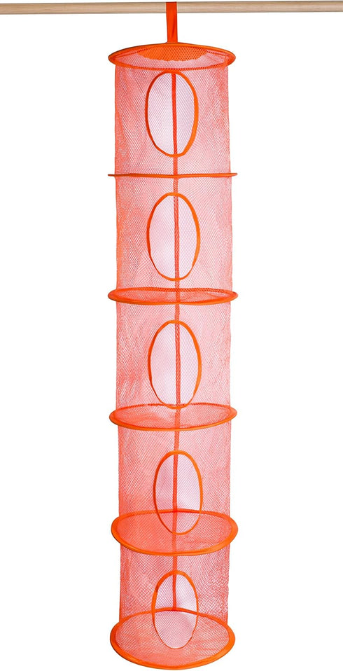Handy Laundry 5-Shelf Storage Organizer - 12" X 59" - Hang in Your Children's Room or Closet - Fun Way to Organize Kids Toys or Store Gloves, Hats...