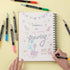 Mr. Pen- Double Line Outline Markers, 10 Colors, Shimmer Markers, Self-Outline Metallic Markers, Outline Pens, Craft Pens...
