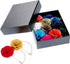 Shappy 15 Pcs Men's Satin Lapel Flower Pins with Metal Chain, Handmade Multi-color Boutonniere Pins with Gift Box for Career Suit Tuxedo of Shirts...
