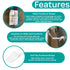 KidCo Anti-Tip Furniture Straps - Anti Tip Safety Straps, TV & Furniture Straps for Child Safety, Two Pack, White...