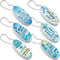 6 Pack Boat Key Floating Keychain Tropical Beach Floating Keychain Oval Buoy Foam Fishing Boat Key Float Personalized Floating Foam Keychain Float...