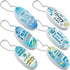 6 Pack Boat Key Floating Keychain Tropical Beach Floating Keychain Oval Buoy Foam Fishing Boat Key Float Personalized Floating Foam Keychain Float...