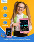 TEKFUN 2 Pack LCD Writing Tablet for Kids, 8.5 Inch Blue+Pink Doodle Board Drawing Board Drawing Tablet with Lanyard, Educational Kids Easter Todd...