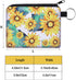 Boao 10 Pieces Small Coin Purse for Women Bulk Boho Change Purse Mini Pouches Wallet Coin Bag with Zipper for Women Girls (Sunflower Print, 4.52 x...