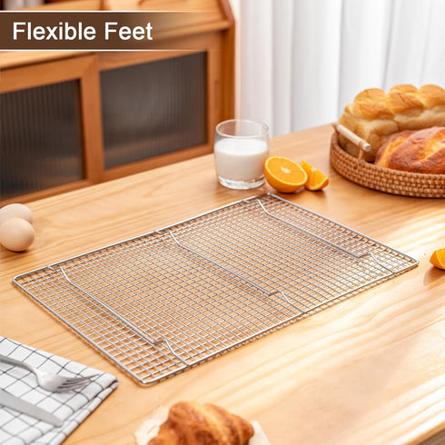 Cooling Rack, 11.5"x16.5" Cookie Cooling Rack for Cooking and Baking, Oven and Dishwasher Safe, Kitchen Wire Baking Rack for Roasting, Grilling, S...