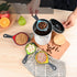 Collapsible Measuring Cups and Spoons Set, Silicone Kitchen Dry Measuring Set, Cute Camping Measure Cups...
