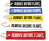 Remove Before Flight MULTI COLOR 5 Pack Key Chains...