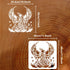 FINGERINSPIRE Phoenix Stencil 11.8x11.8inch Reusable Firebird Drawing Stencil DIY Art Phoenix Bird Decoration Template Animal Stencil for Painting...