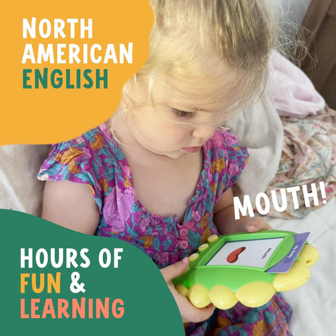 Talking Flash Cards for Kids – Educational Flashcards Reader with 294 Words and 6 Nursery Songs – Fun Sensory Learning Activities with Alphabet, A...