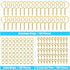 Keychain Rings for Crafts Gold, PAXCOO Key Chains Rings Kit includes 100Pcs Split Key Ring with Chain, 100pcs Jump Rings and 100pcs Screw Eye Pins...