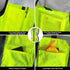 TCCFCCT Women Reflective Vest 11 Pockets High Visibility Mesh Safety Vest for Lady, Neon Construction Work Vest with Zipper, Snug-Fit, Durable wit...