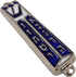 TALISMAN4U Ten Commandments Mezuzah with Scroll Silver Tone Blue Enamel Israel Door Mezuza 3.5 Inch...