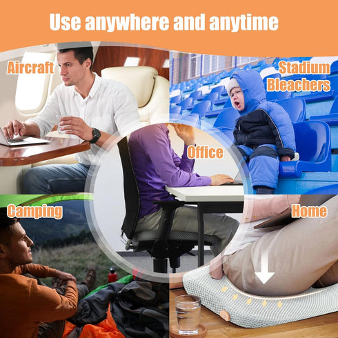 RIGO Heated Seat Cushion for Office Chair with USB Portable Heating Stadium Seats for Bleachers Heater Pad 3 Levels Graphene Heater Cushion Pillow...